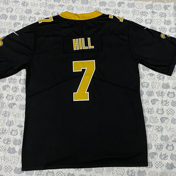 Nike New Orleans Saints Hill No.7 Black Jersey - Picture 6 of 7